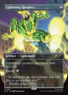 Lightning Greaves Secret Lair Drop - Marvel's Art